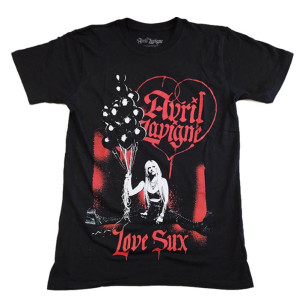 Avril Lavigne - Love Sux Official T Shirt ( Men M) ***READY TO SHIP from Hong Kong***